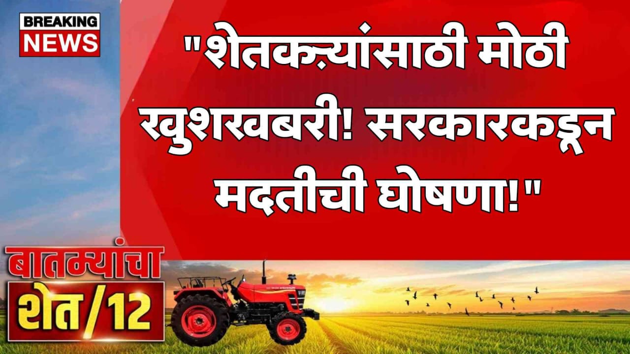 शेतकऱ्यांना सरकारकडून मदतीची घोषणा: 2023 मध्ये असलेली विविध अडचणी व त्यावर उपाय